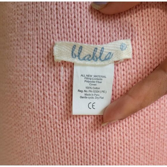 Blabla kids Suzette the Fox cotton handmade knitted 3 feet tall doll - Picture 4 of 4